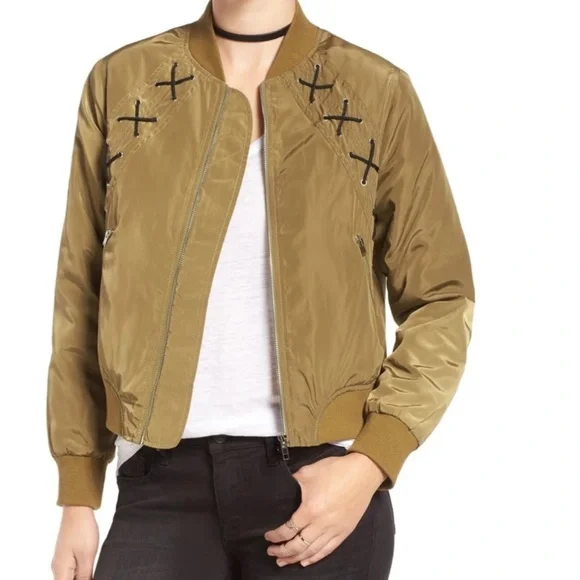 Elodie Cross Stitch Lightweight Bomber Jacket - Picture 4 of 15